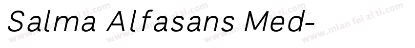 Salma Alfasans Med字体转换